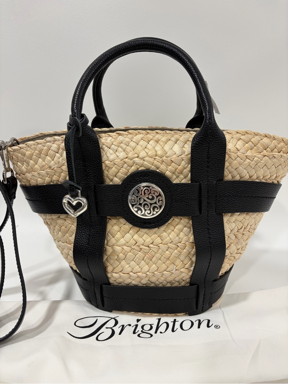 NWT Brighton Aria Medium Straw Tote